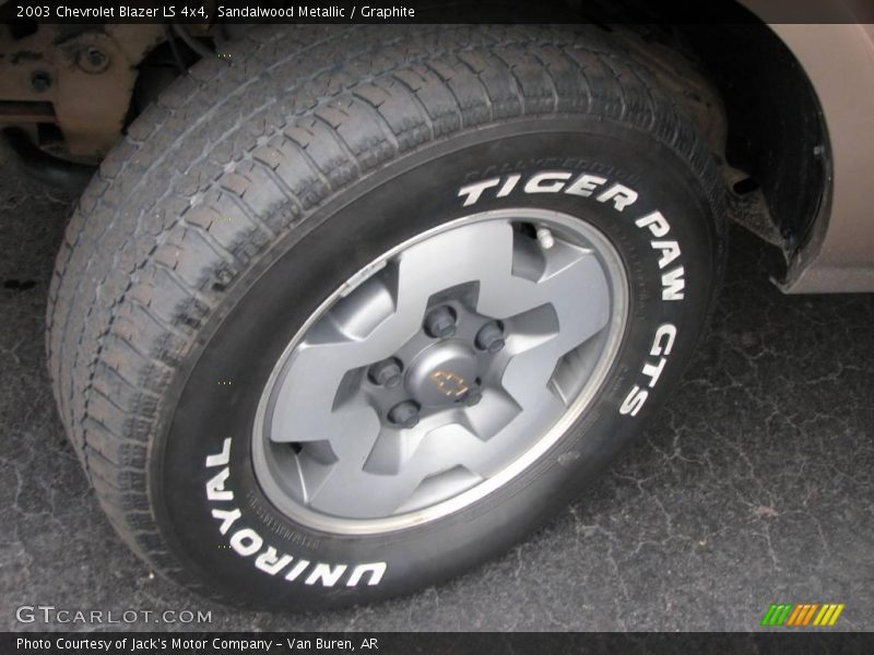 Sandalwood Metallic / Graphite 2003 Chevrolet Blazer LS 4x4