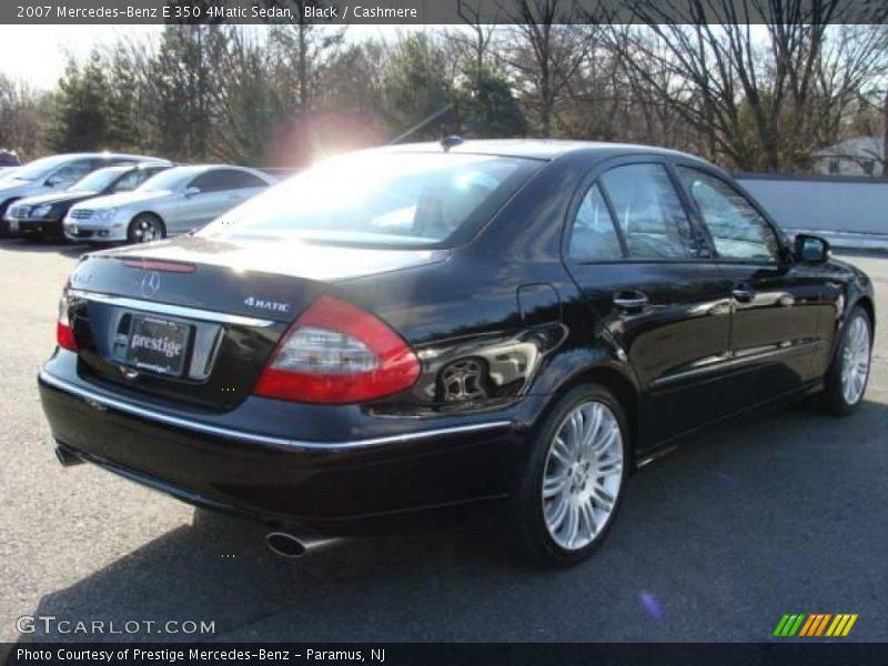 Black / Cashmere 2007 Mercedes-Benz E 350 4Matic Sedan