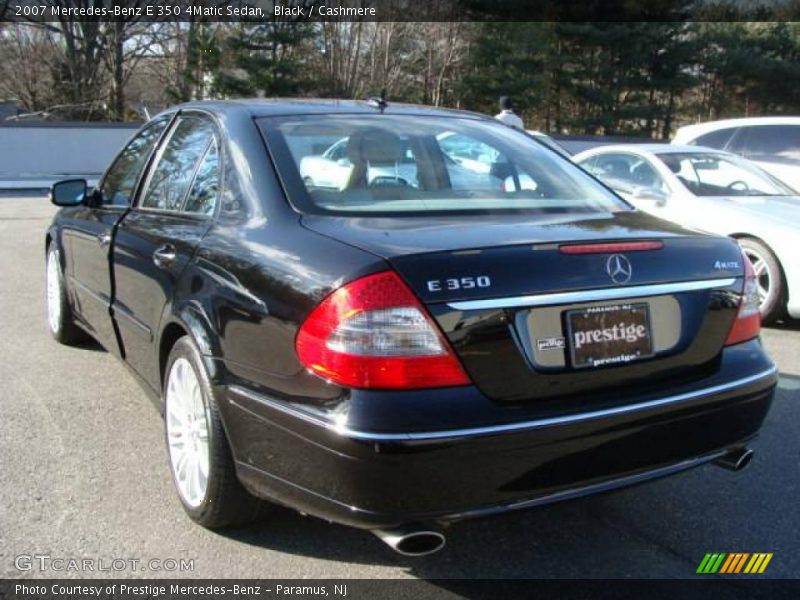 Black / Cashmere 2007 Mercedes-Benz E 350 4Matic Sedan