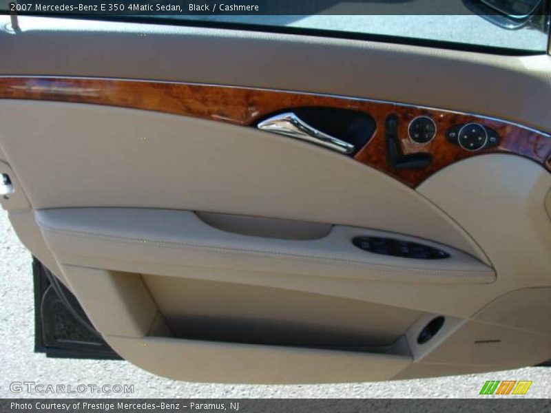 Black / Cashmere 2007 Mercedes-Benz E 350 4Matic Sedan