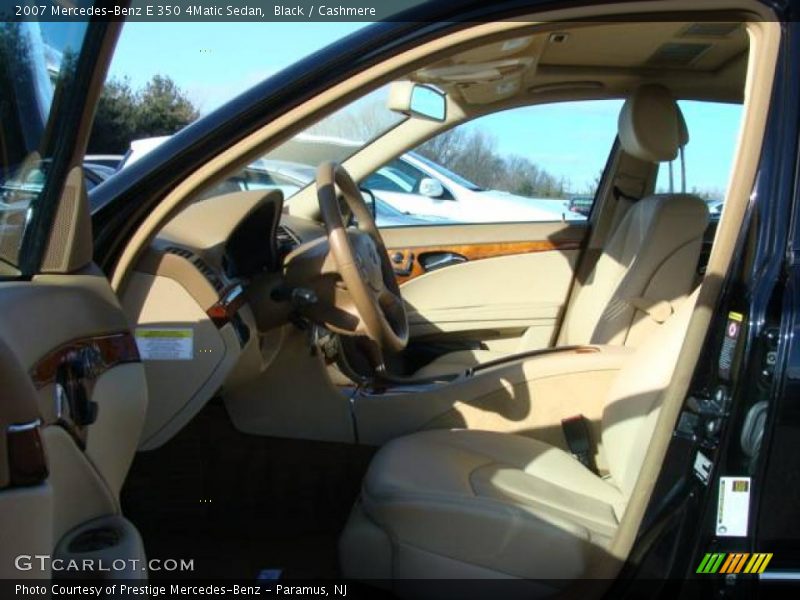 Black / Cashmere 2007 Mercedes-Benz E 350 4Matic Sedan