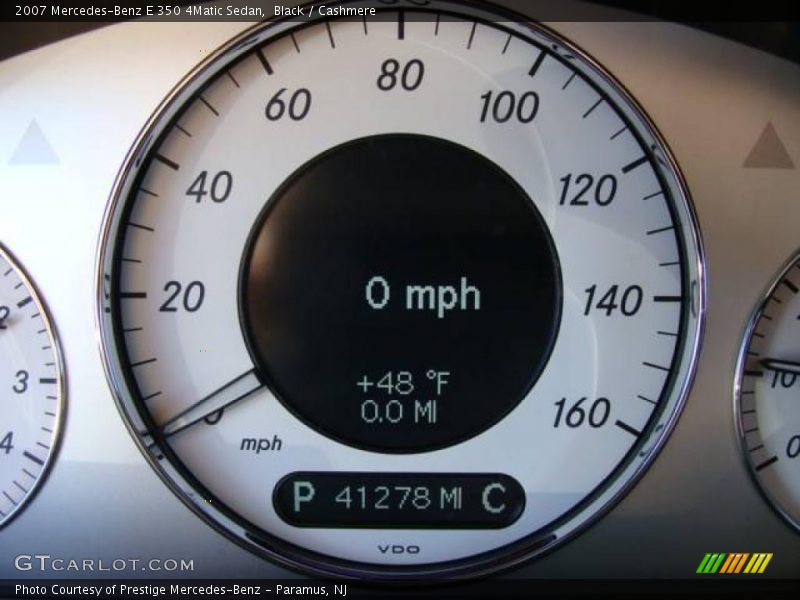 Black / Cashmere 2007 Mercedes-Benz E 350 4Matic Sedan