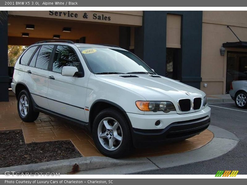 Alpine White / Black 2001 BMW X5 3.0i