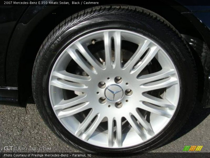 Black / Cashmere 2007 Mercedes-Benz E 350 4Matic Sedan