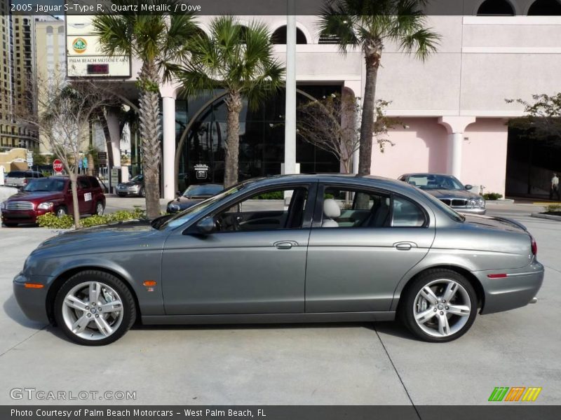 Quartz Metallic / Dove 2005 Jaguar S-Type R