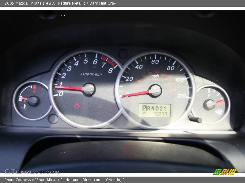 Redfire Metallic / Dark Flint Gray 2005 Mazda Tribute s 4WD