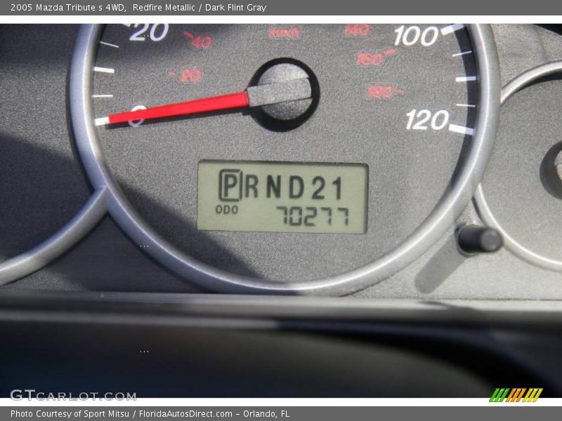 Redfire Metallic / Dark Flint Gray 2005 Mazda Tribute s 4WD
