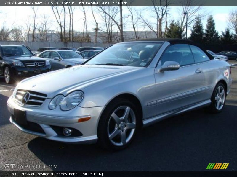 Iridium Silver Metallic / Black 2007 Mercedes-Benz CLK 550 Cabriolet