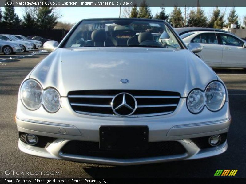 Iridium Silver Metallic / Black 2007 Mercedes-Benz CLK 550 Cabriolet