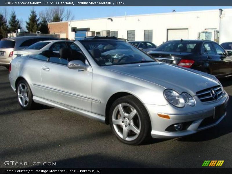 Iridium Silver Metallic / Black 2007 Mercedes-Benz CLK 550 Cabriolet