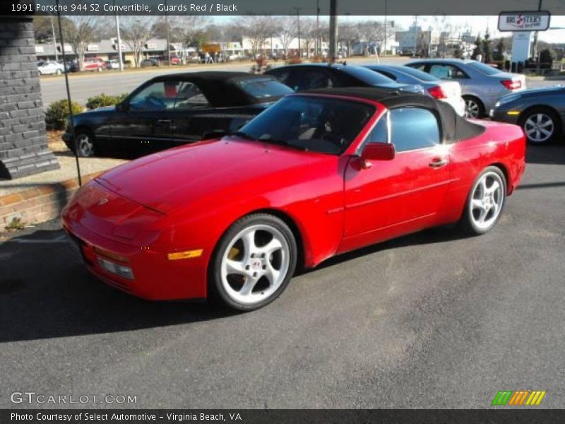 Guards Red / Black 1991 Porsche 944 S2 Convertible