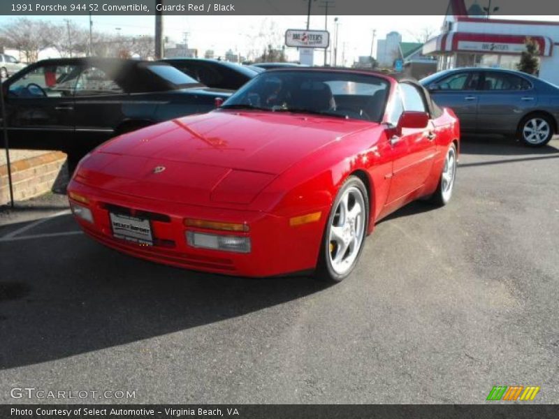 Guards Red / Black 1991 Porsche 944 S2 Convertible