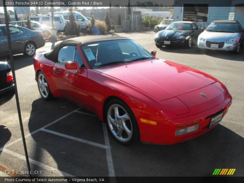 Guards Red / Black 1991 Porsche 944 S2 Convertible