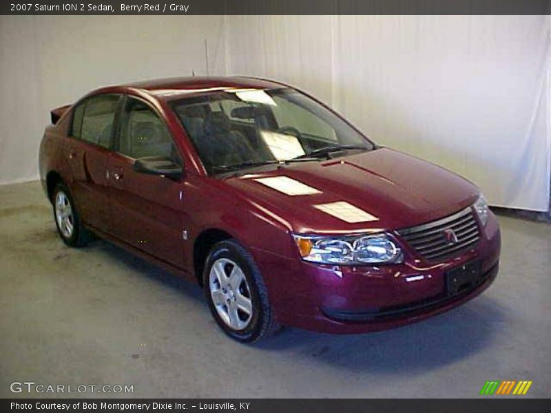 Berry Red / Gray 2007 Saturn ION 2 Sedan