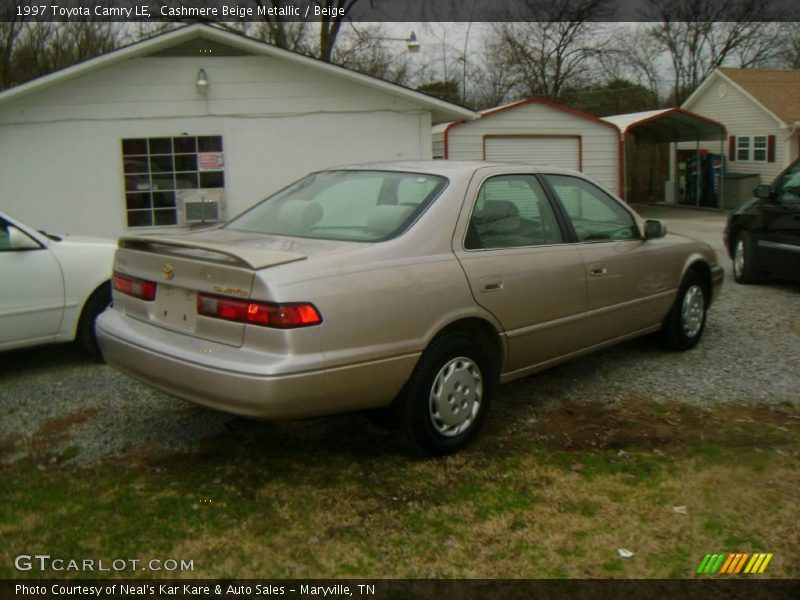 Cashmere Beige Metallic / Beige 1997 Toyota Camry LE