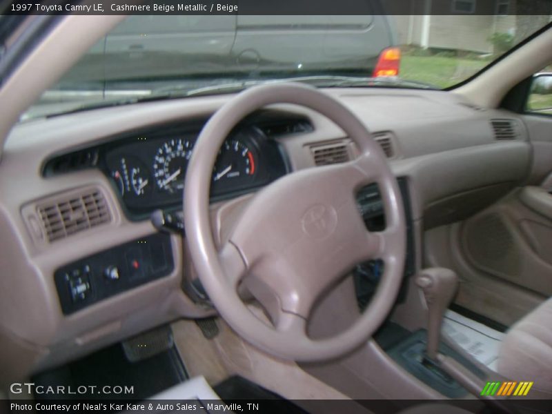 Cashmere Beige Metallic / Beige 1997 Toyota Camry LE