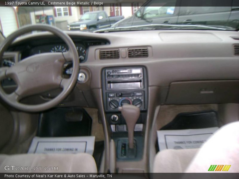Cashmere Beige Metallic / Beige 1997 Toyota Camry LE