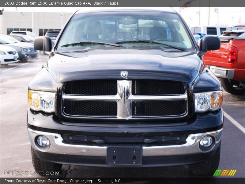 Black / Taupe 2003 Dodge Ram 1500 Laramie Quad Cab 4x4