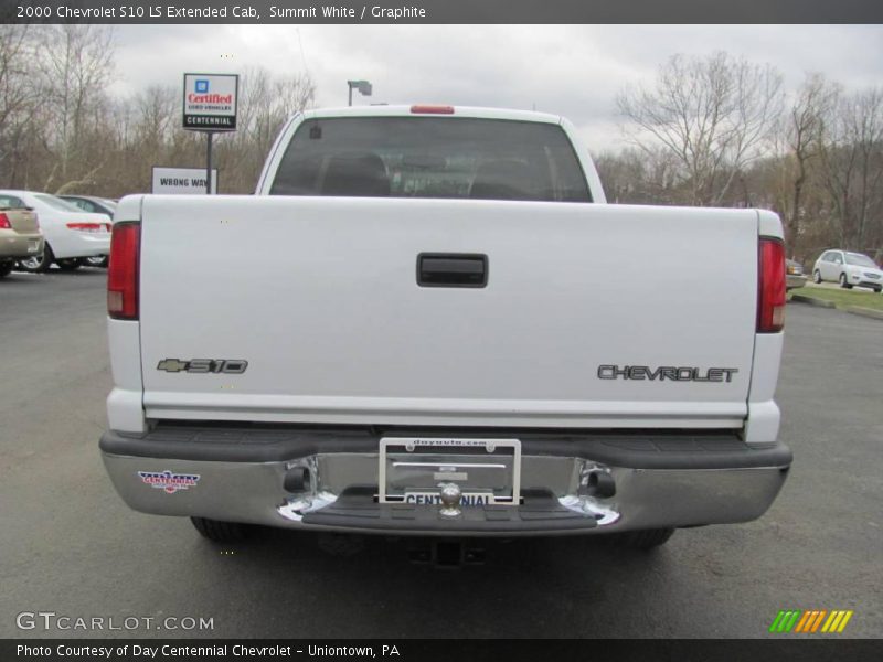 Summit White / Graphite 2000 Chevrolet S10 LS Extended Cab