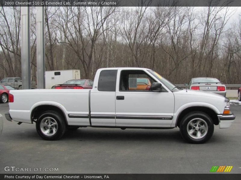 Summit White / Graphite 2000 Chevrolet S10 LS Extended Cab