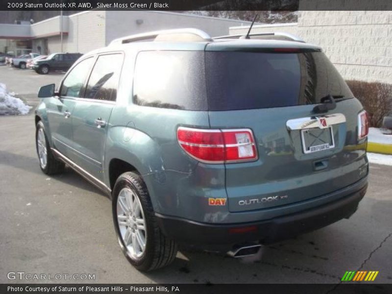Silver Moss Green / Black 2009 Saturn Outlook XR AWD