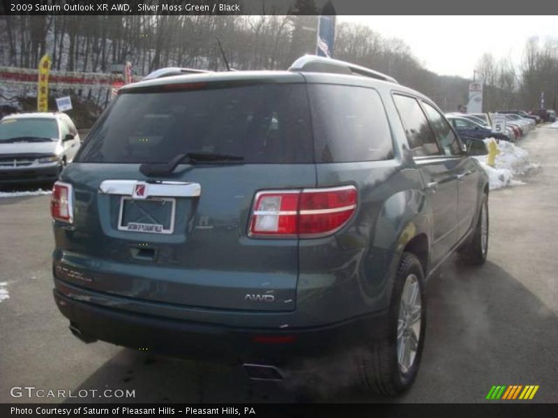 Silver Moss Green / Black 2009 Saturn Outlook XR AWD