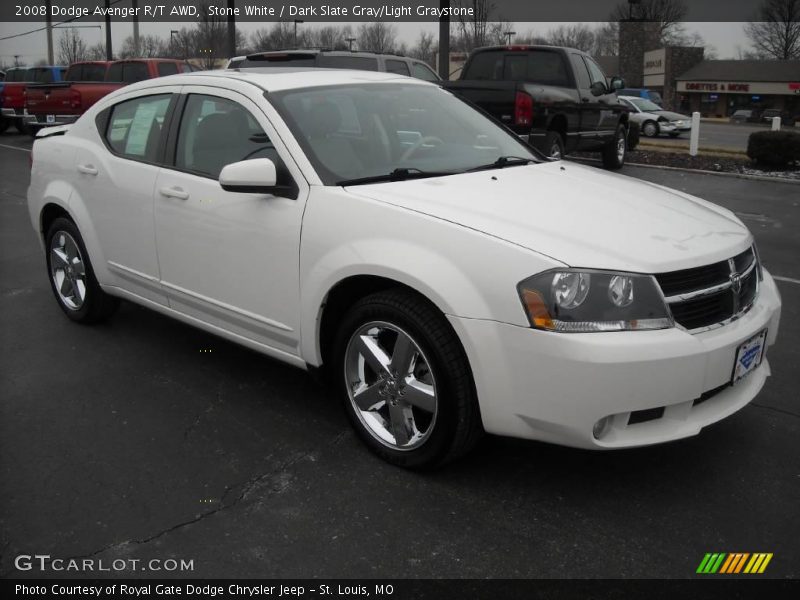 Stone White / Dark Slate Gray/Light Graystone 2008 Dodge Avenger R/T AWD