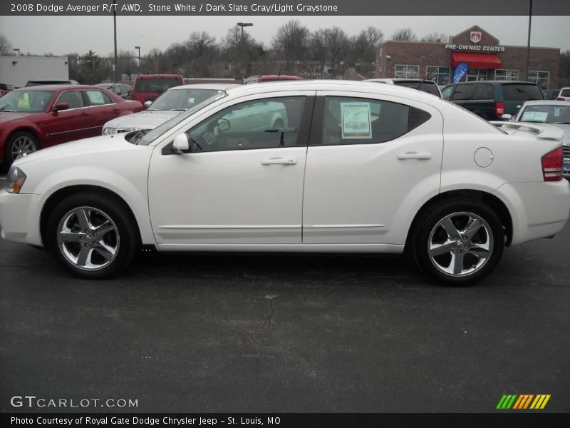 Stone White / Dark Slate Gray/Light Graystone 2008 Dodge Avenger R/T AWD