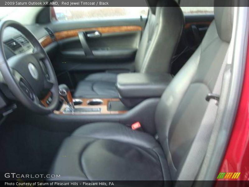 Red Jewel Tintcoat / Black 2009 Saturn Outlook XR AWD
