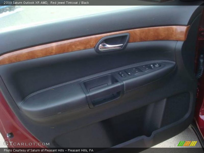 Red Jewel Tintcoat / Black 2009 Saturn Outlook XR AWD