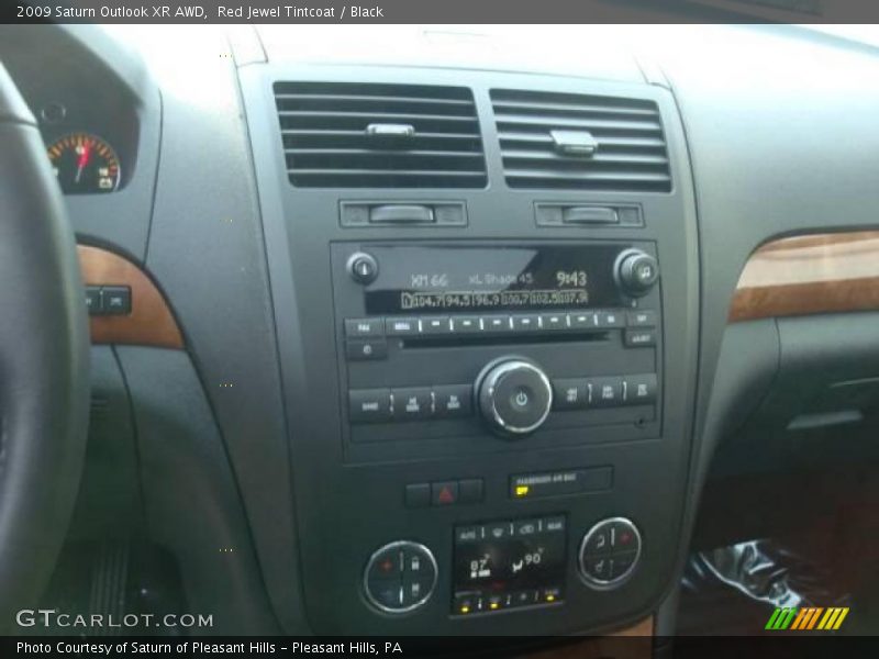 Red Jewel Tintcoat / Black 2009 Saturn Outlook XR AWD