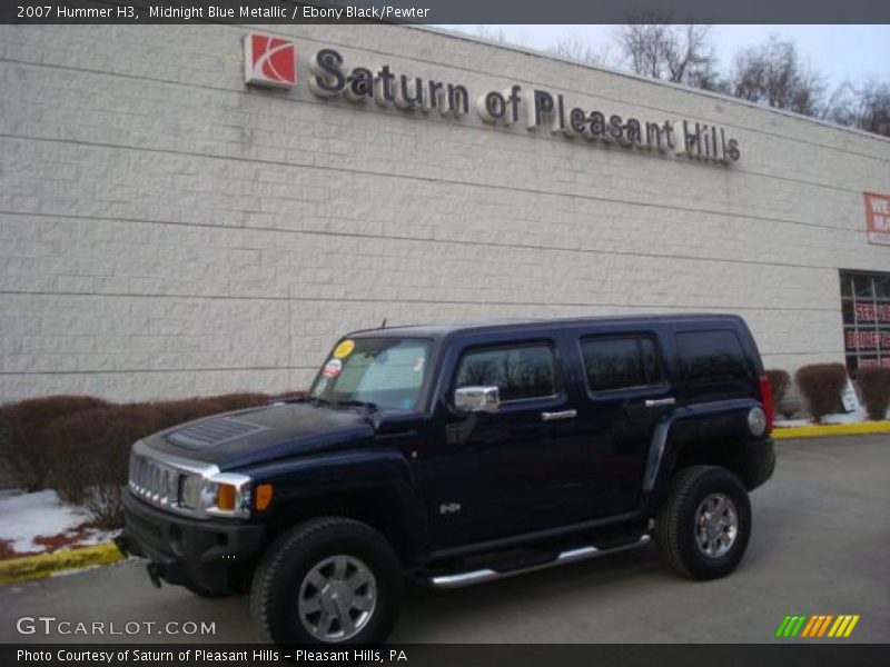 Midnight Blue Metallic / Ebony Black/Pewter 2007 Hummer H3