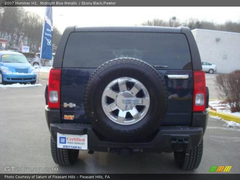Midnight Blue Metallic / Ebony Black/Pewter 2007 Hummer H3