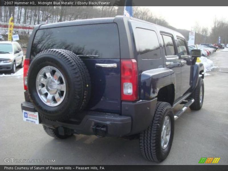 Midnight Blue Metallic / Ebony Black/Pewter 2007 Hummer H3