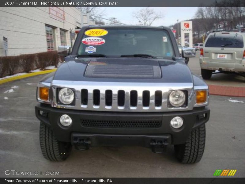Midnight Blue Metallic / Ebony Black/Pewter 2007 Hummer H3