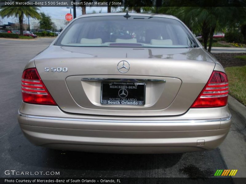 Desert Silver Metallic / Stone 2006 Mercedes-Benz S 500 Sedan