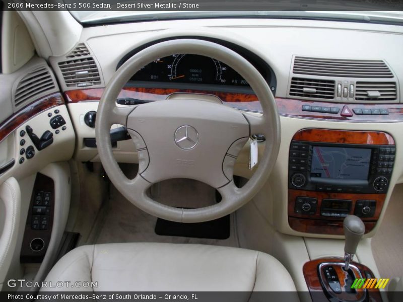 Desert Silver Metallic / Stone 2006 Mercedes-Benz S 500 Sedan