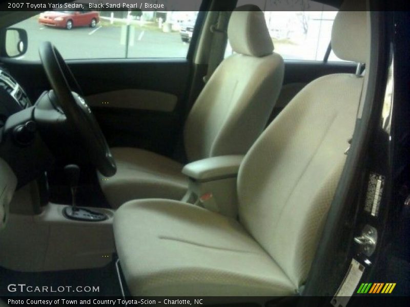Black Sand Pearl / Bisque 2007 Toyota Yaris Sedan