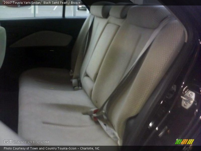 Black Sand Pearl / Bisque 2007 Toyota Yaris Sedan