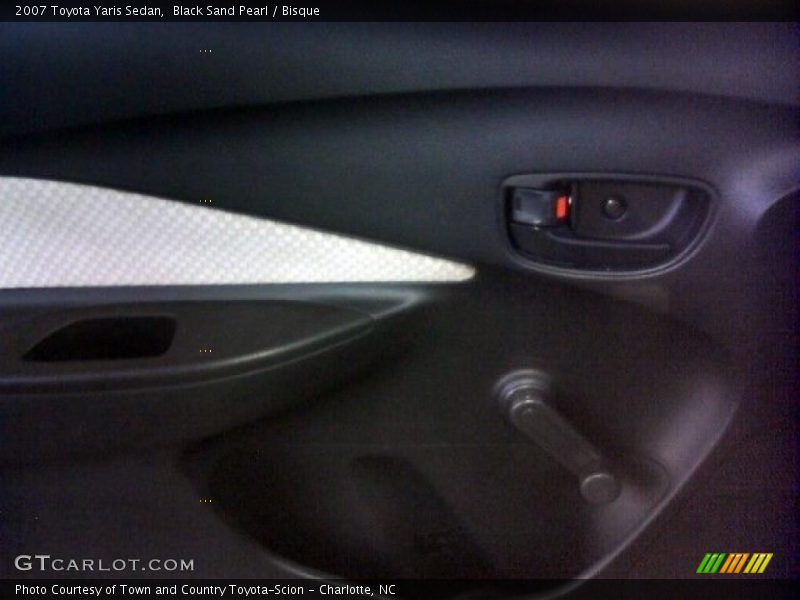 Black Sand Pearl / Bisque 2007 Toyota Yaris Sedan