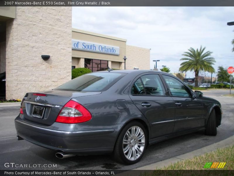 Flint Grey Metallic / Black 2007 Mercedes-Benz E 550 Sedan