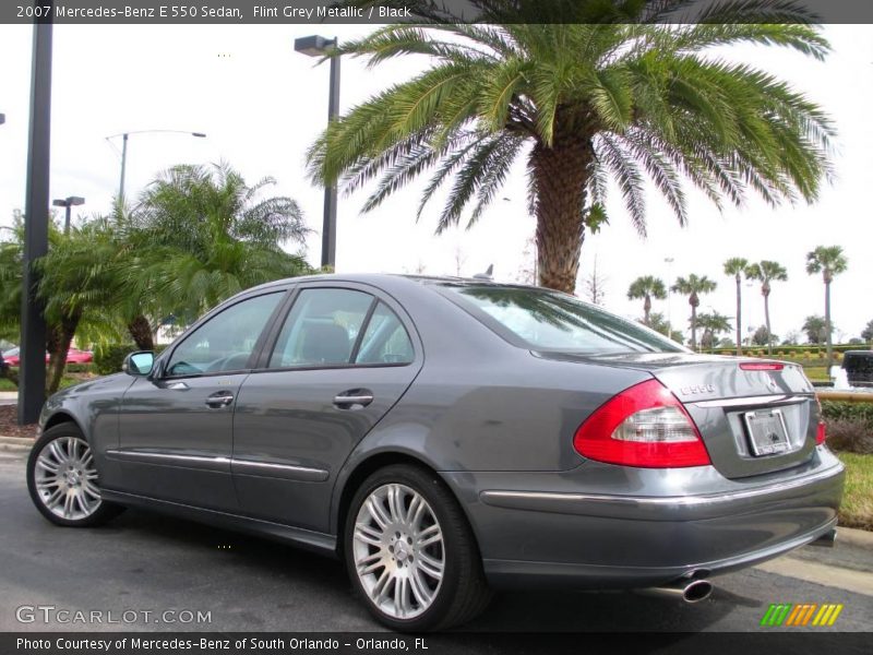Flint Grey Metallic / Black 2007 Mercedes-Benz E 550 Sedan