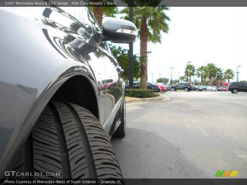 Flint Grey Metallic / Black 2007 Mercedes-Benz E 550 Sedan