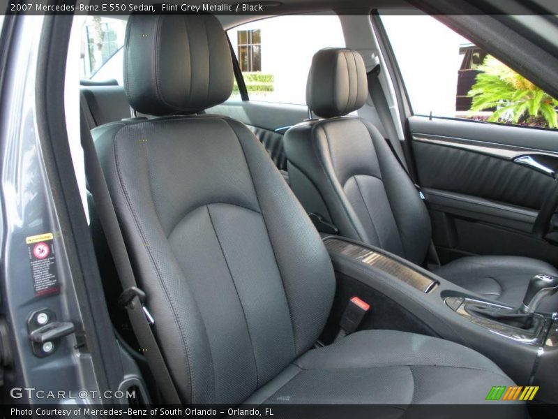 Flint Grey Metallic / Black 2007 Mercedes-Benz E 550 Sedan