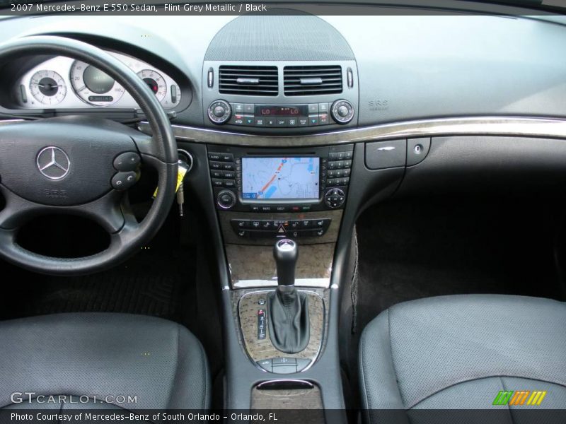 Flint Grey Metallic / Black 2007 Mercedes-Benz E 550 Sedan
