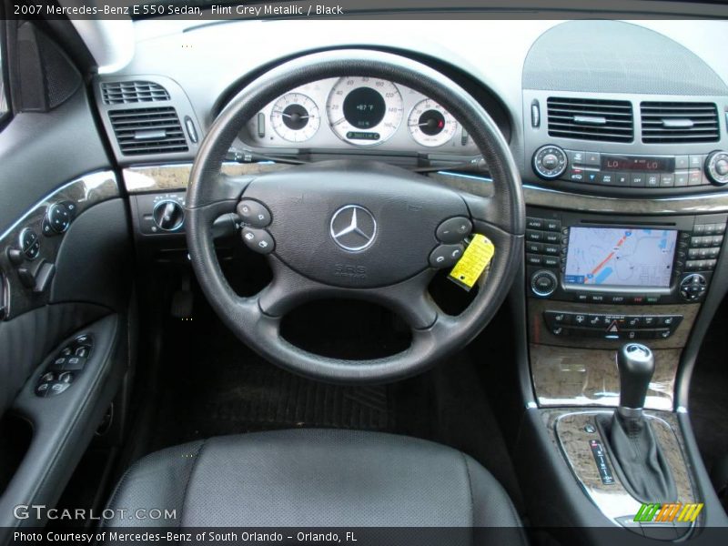 Flint Grey Metallic / Black 2007 Mercedes-Benz E 550 Sedan