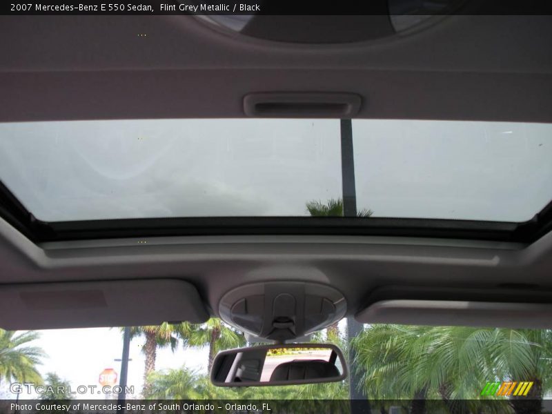 Flint Grey Metallic / Black 2007 Mercedes-Benz E 550 Sedan