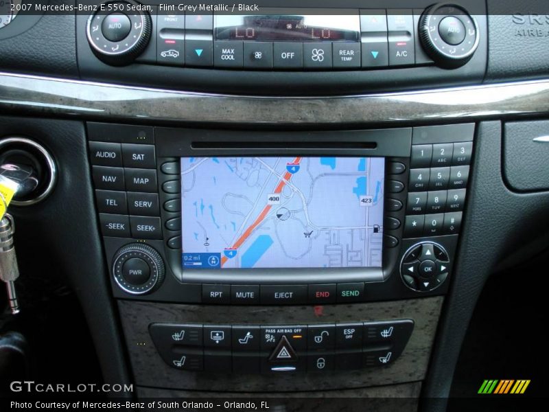 Flint Grey Metallic / Black 2007 Mercedes-Benz E 550 Sedan