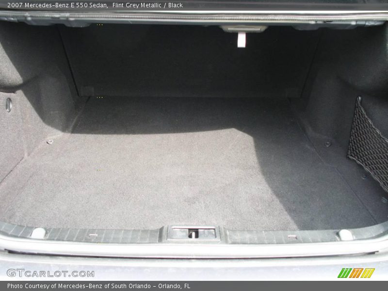 Flint Grey Metallic / Black 2007 Mercedes-Benz E 550 Sedan