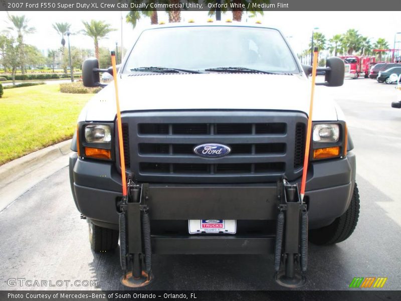 Oxford White / Medium Flint 2007 Ford F550 Super Duty XL Crew Cab Dually Commercial Utility